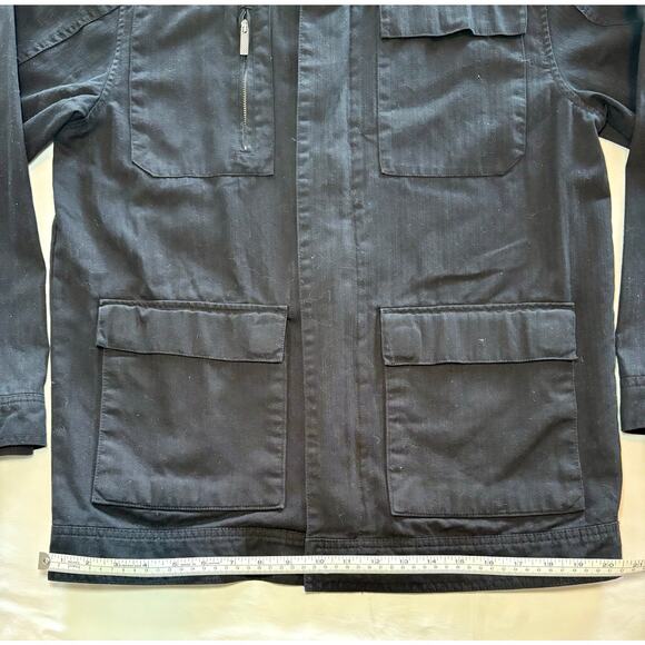 Shawn White Boys/Teen Large Utility/Barn Jacket Black Pockets Covered Zipper - Picture 5 of 9